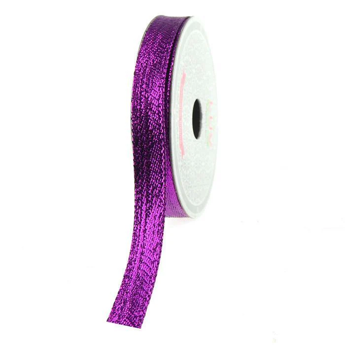 Solid Metallic Holiday Christmas Wired Ribbon, 3/8-Inch, 10 Yards - Image 4