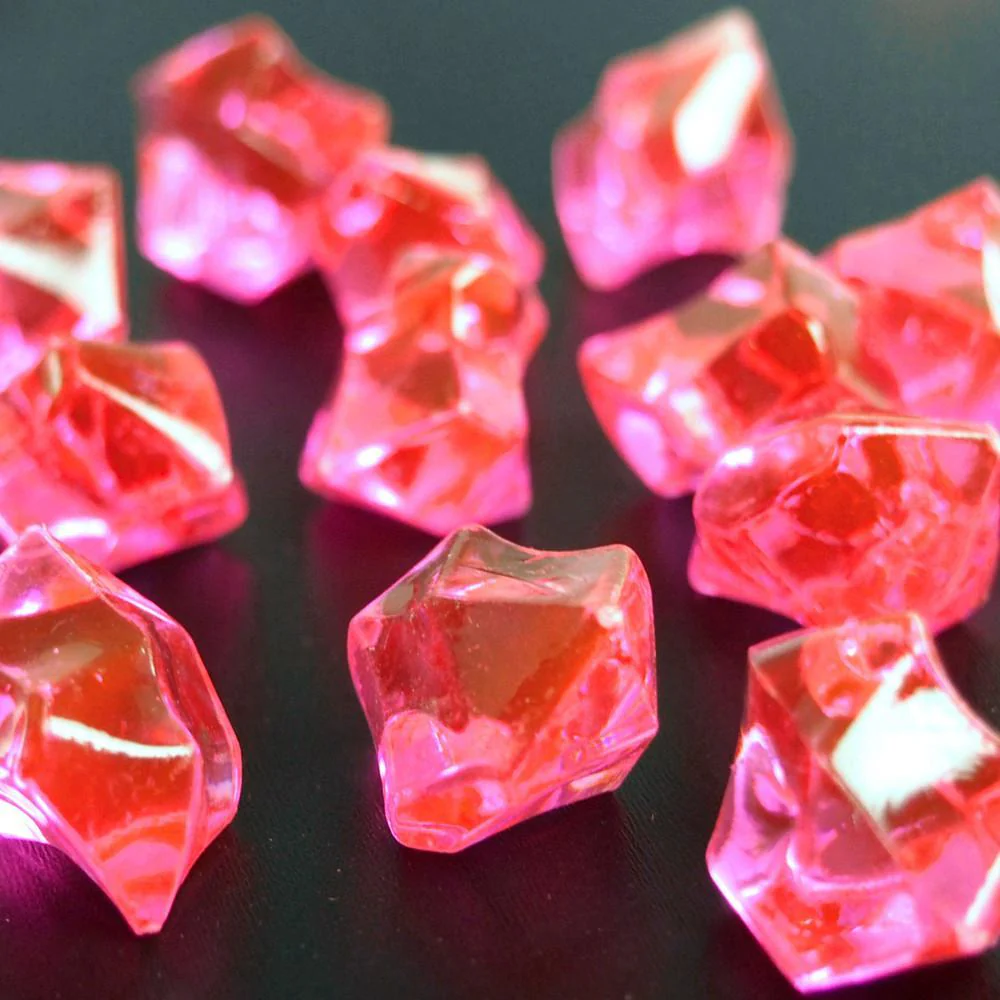 Acrylic Crystal Gem Stone Ice Rocks Table Scatter, 1-inch, 150-piece - Image 6