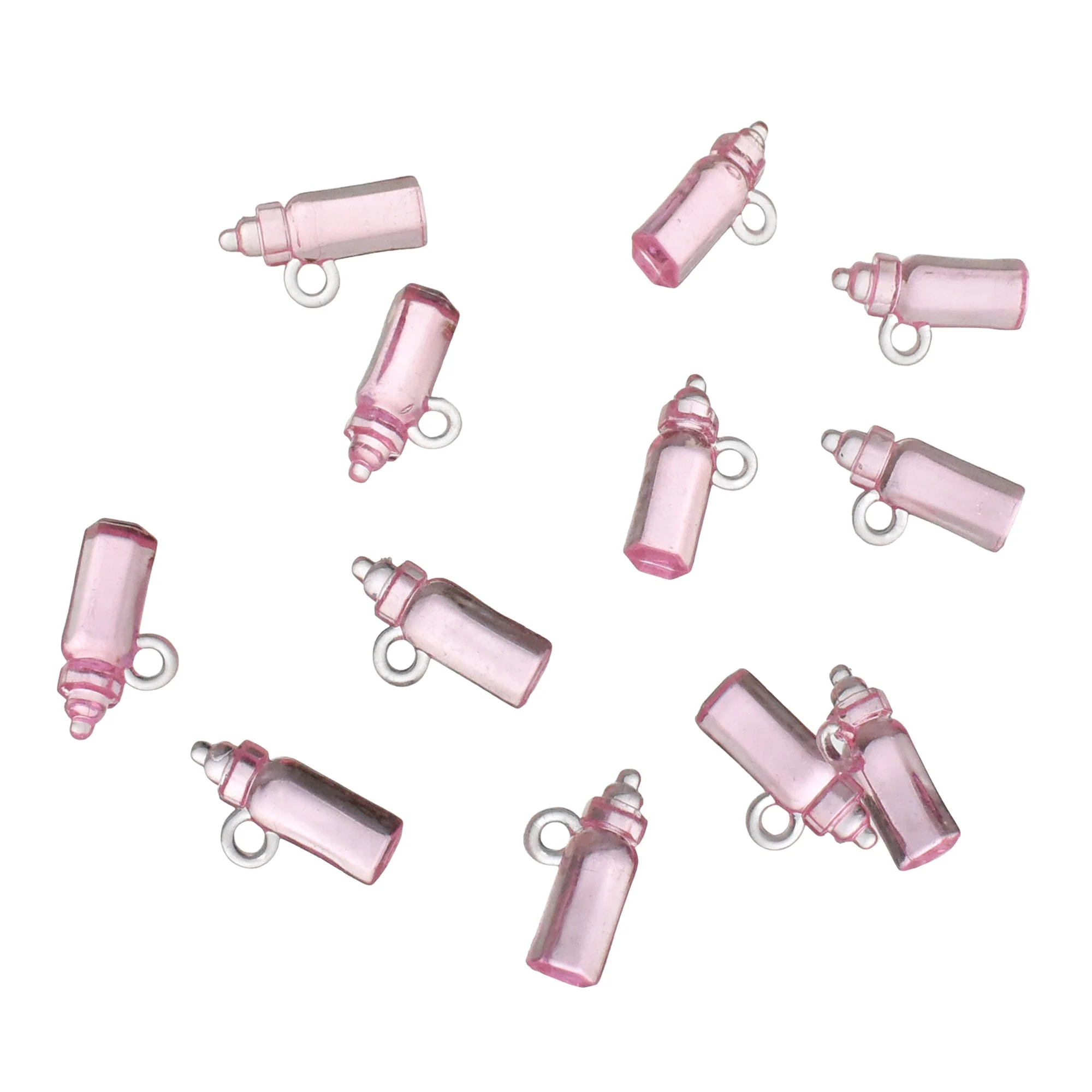 Acrylic Plastic Baby Bottle Charm Favors, 12-Count, 1-1/2-Inch - Image 4