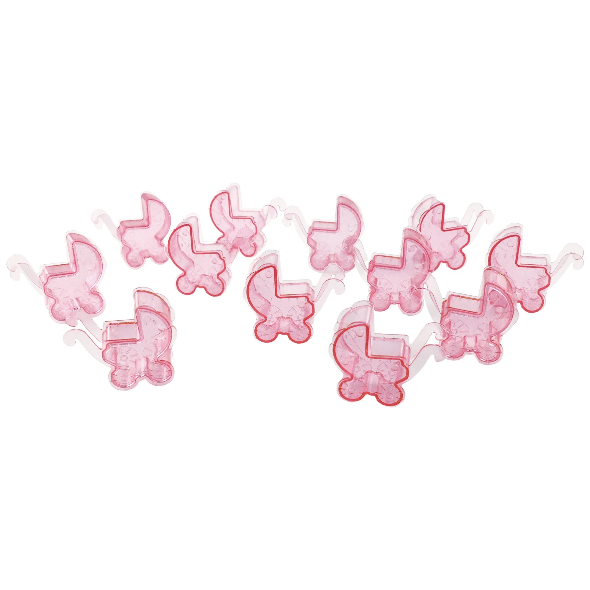 Acrylic Plastic Stroller Baby Shower Favors, 2-3/4-Inch, 12-Count - Image 7