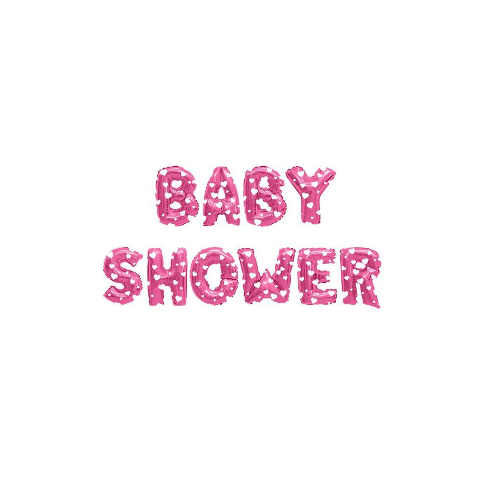 Aluminum Foil "Baby Shower" Balloon Set, 16-Inch, 10-Piece - Image 3