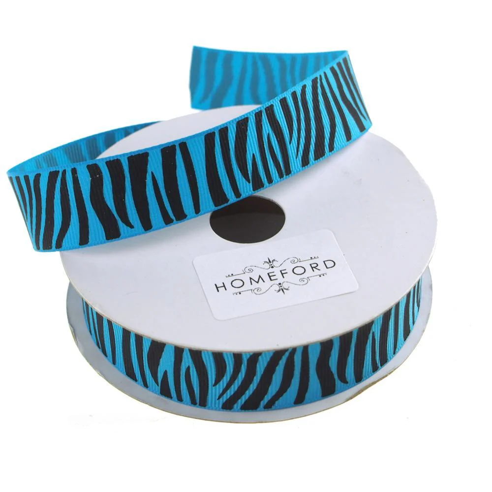 Zebra Print Grosgrain Ribbon, 7/8-Inch, 10 Yards - Image 5