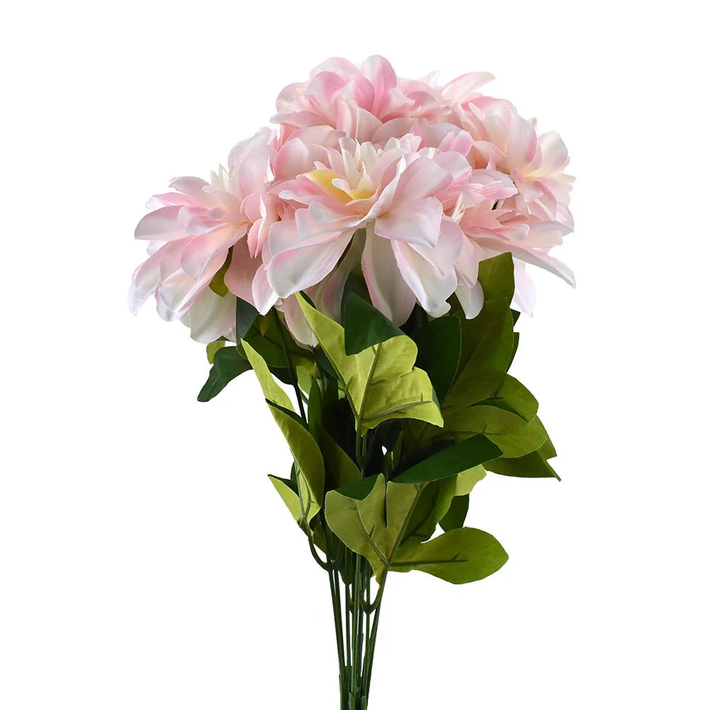 Artificial Dahlia Flowers Spray, 19-Inch - Image 2