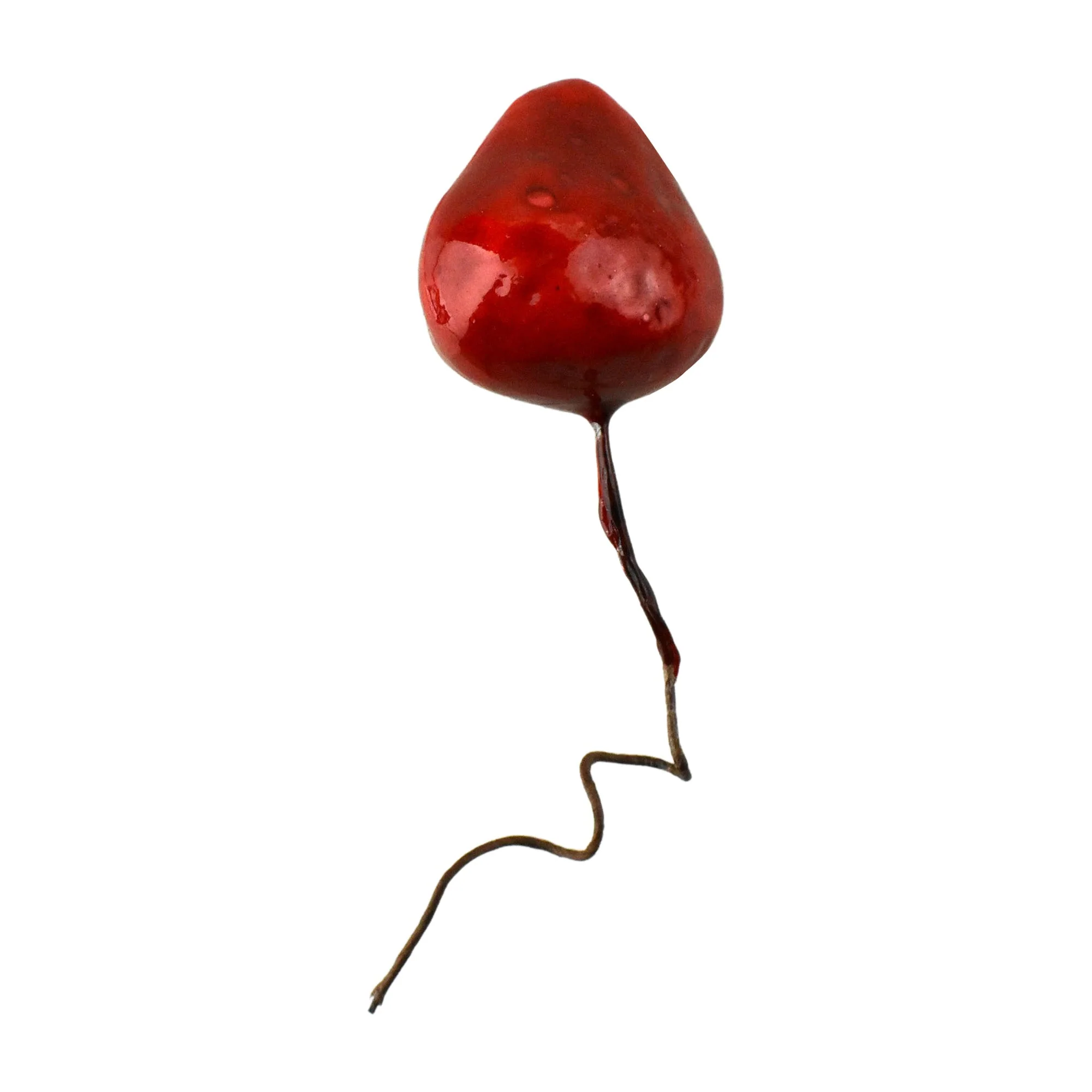 Artificial Glossy Foam Mini Strawberry Picks, 6-Inch, 8-Count - Image 3