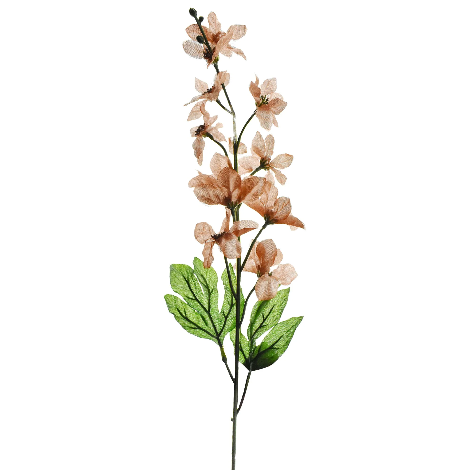 Artificial Metallic Christmas Poinsettia Branch, 31-Inch, 3-Piece - Image 2