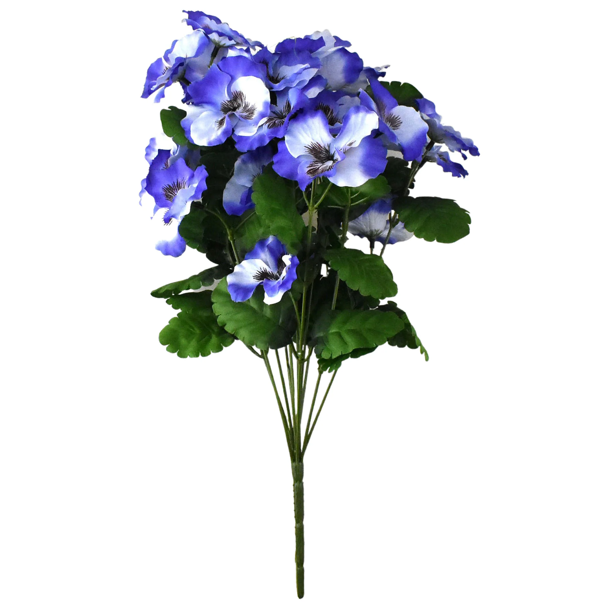 Artificial Pansy Bush, 17-inch - Image 2