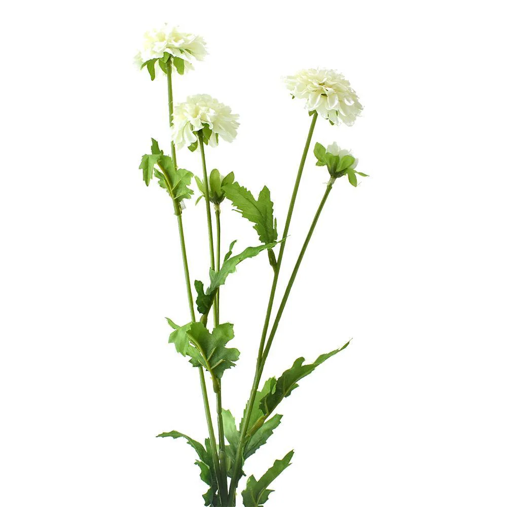 Artificial Pom-Pom Mum Spray, 27-Inch - Image 4
