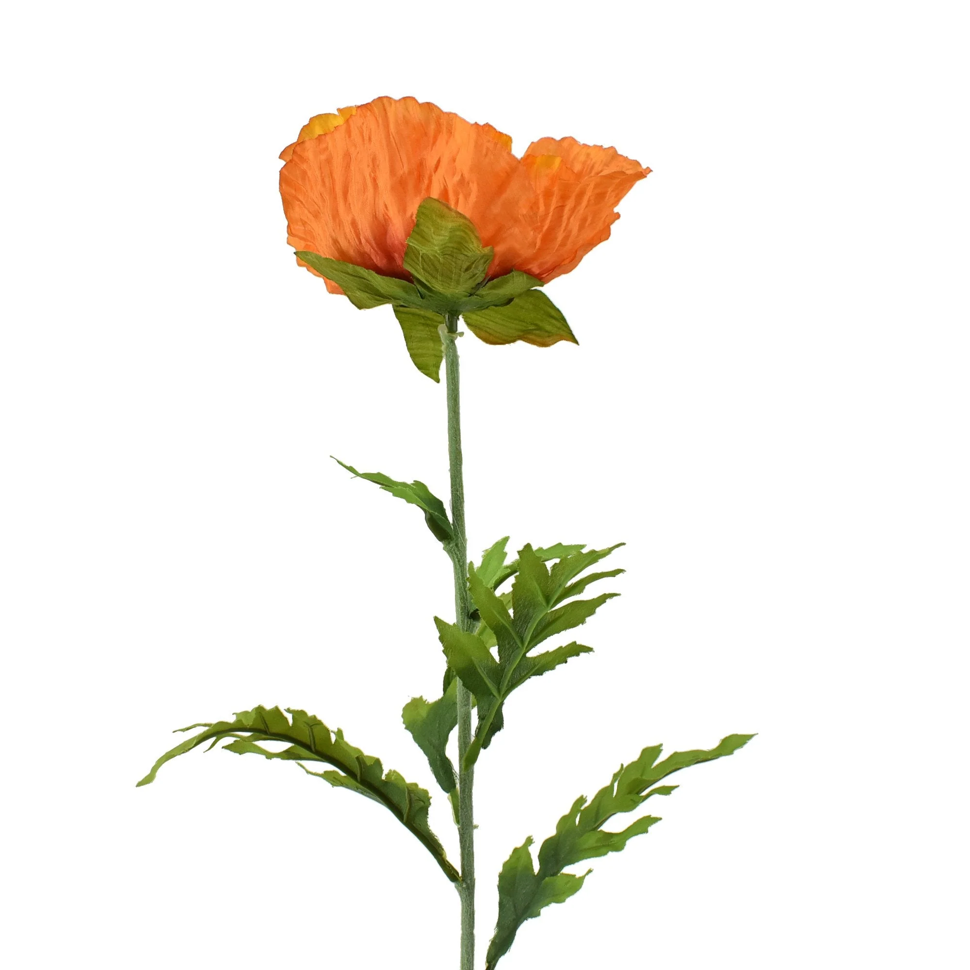 Artificial Poppy Flower Spray, 28-Inch - Image 2