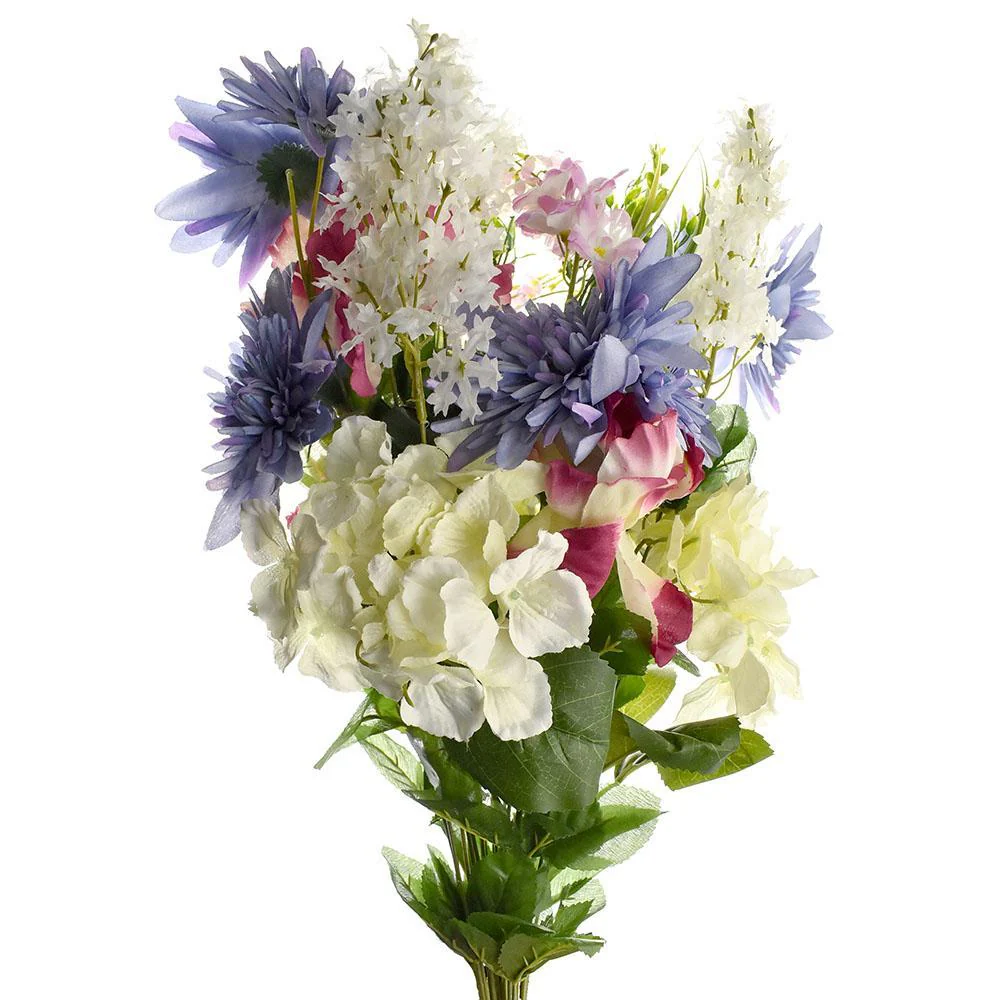 Artificial Satin Peony and Hydrangea Bouquet, 31-Inch - Image 4