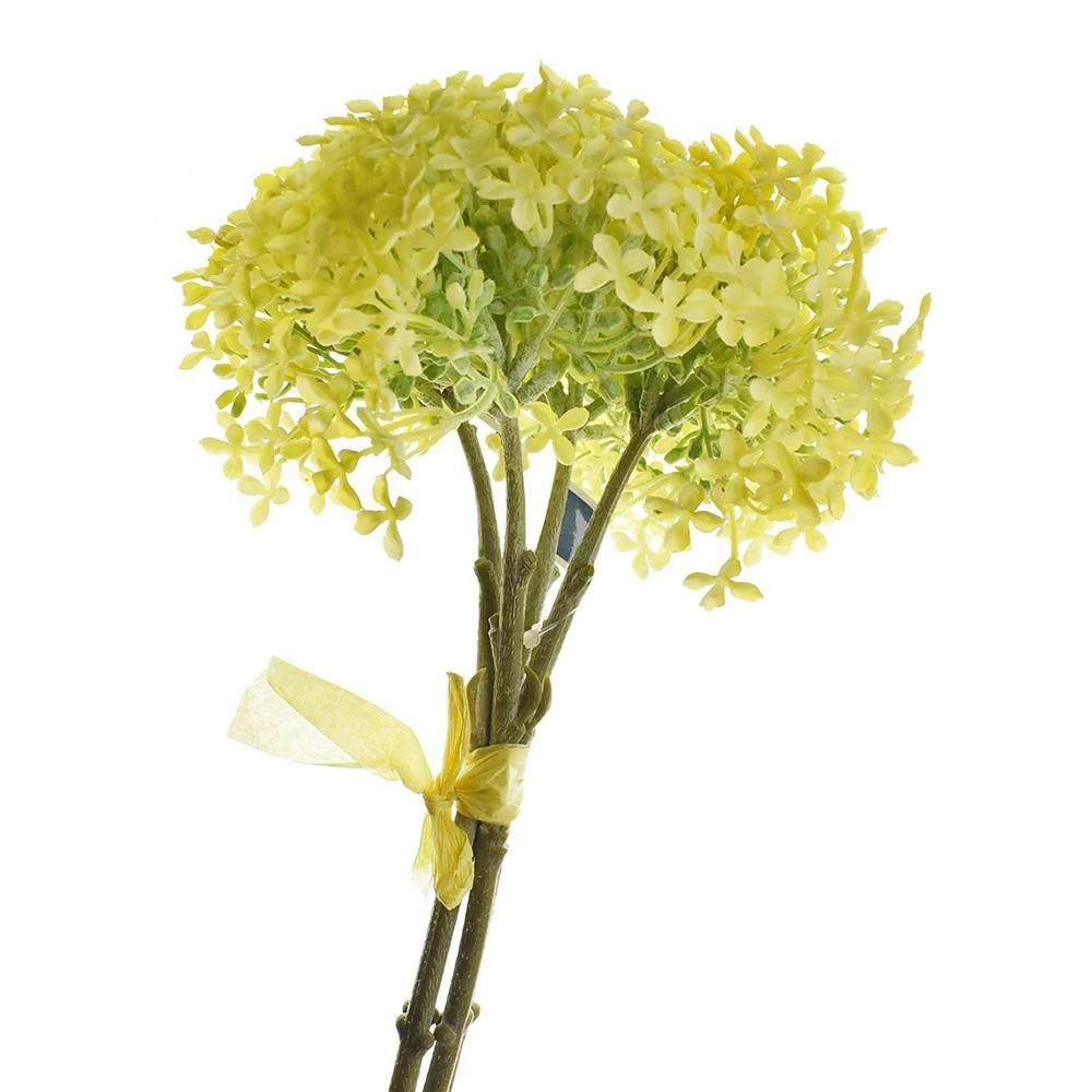 Artificial Snowball Bush Spray, 12-Inch - Image 5