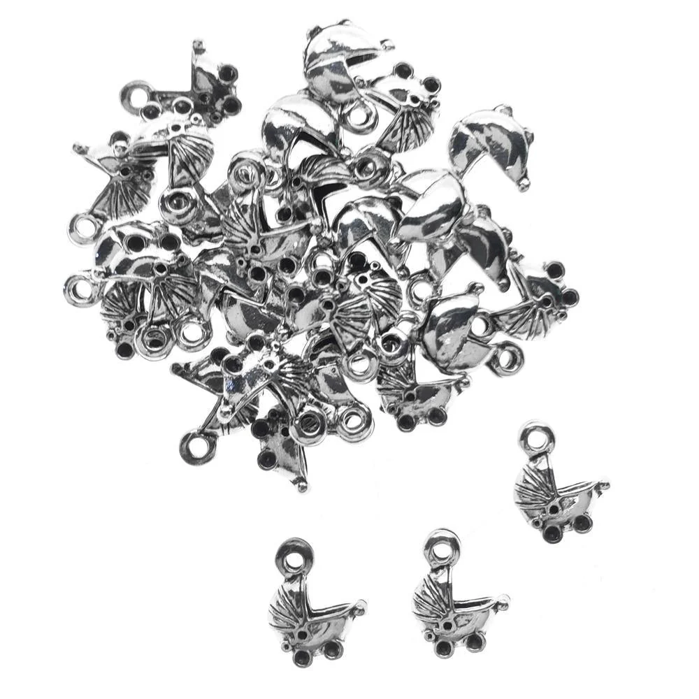 Baby Carriage Metal Charms, 1/2-Inch, 30-Count - Image 4
