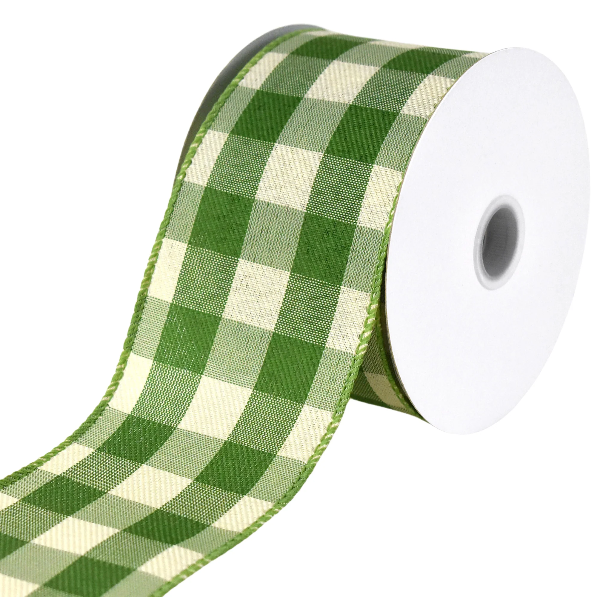 Buffalo Checkered Plaid Wired Ribbon, 10-yard - Image 3