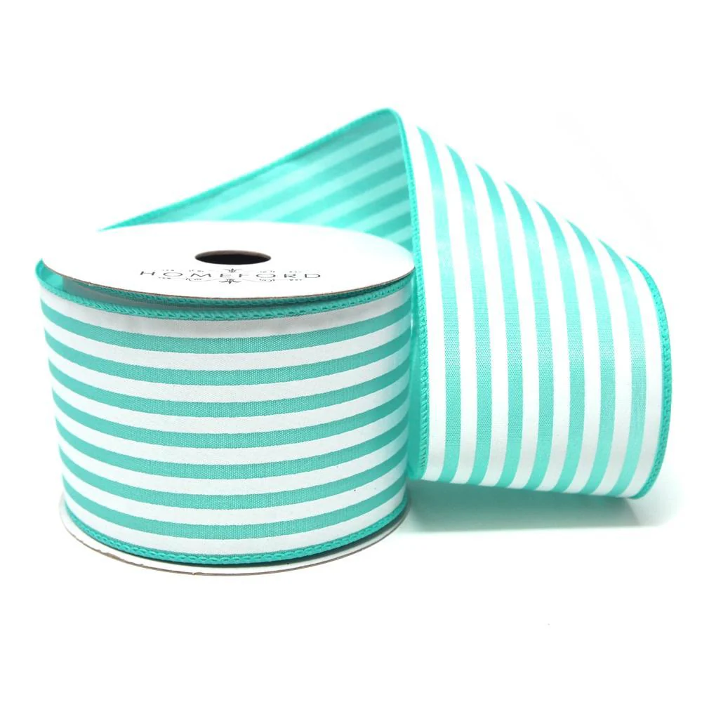Cabana Stripes Satin Wired Ribbon, 10 Yards - Image 10