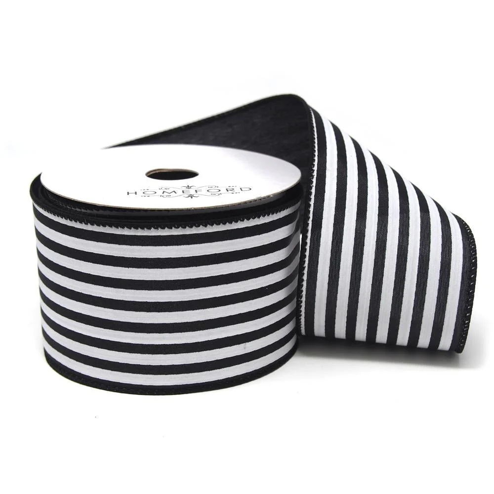 Cabana Stripes Satin Wired Ribbon, 10 Yards - Image 11