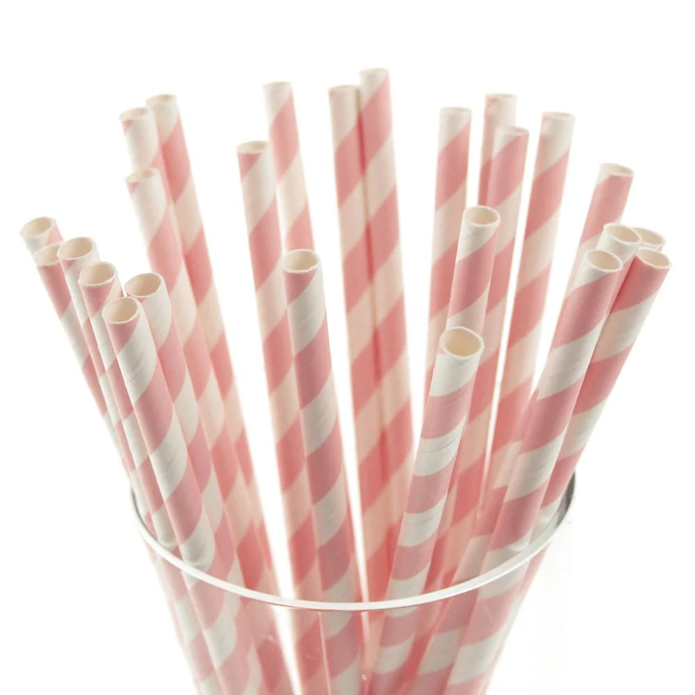 Candy Striped Paper Straws, 7-3/4-inch, 25-Piece - Image 10