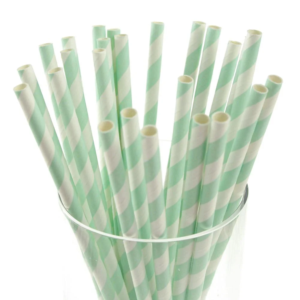 Candy Striped Paper Straws, 7-3/4-inch, 25-Piece - Image 9