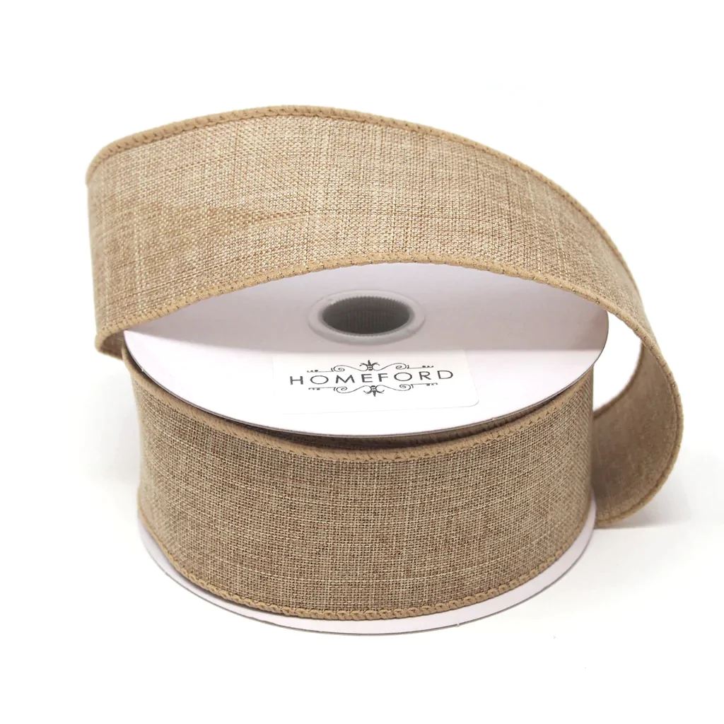 Plain Canvas Ribbon Wired Edge, 10-yard - Image 2