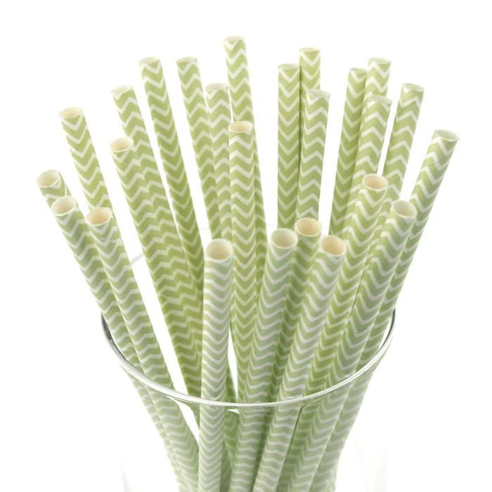 Chevron Paper Straws, 7-3/4-Inch, 25-Piece - Image 6