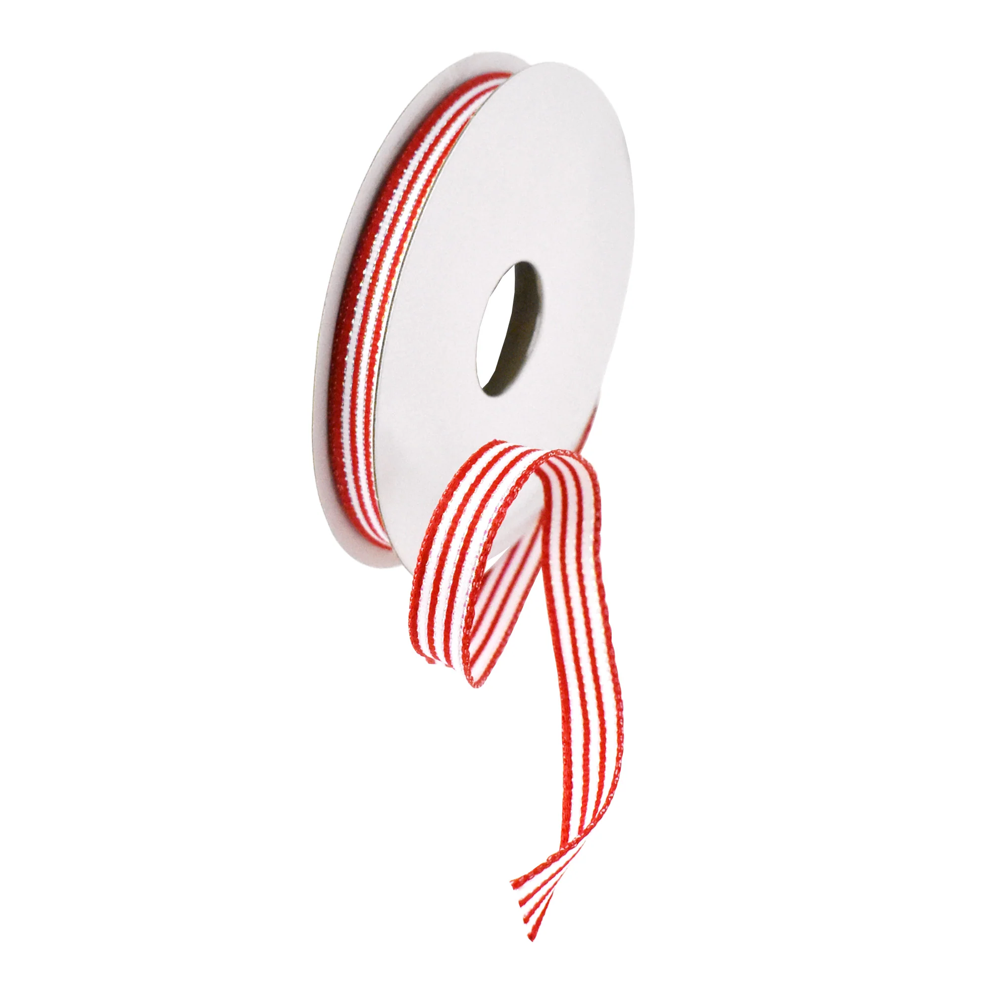 Christmas Iridescent Horizontal Stripes Wired Ribbon, 3/8-Inch, 10-Yard - Image 3