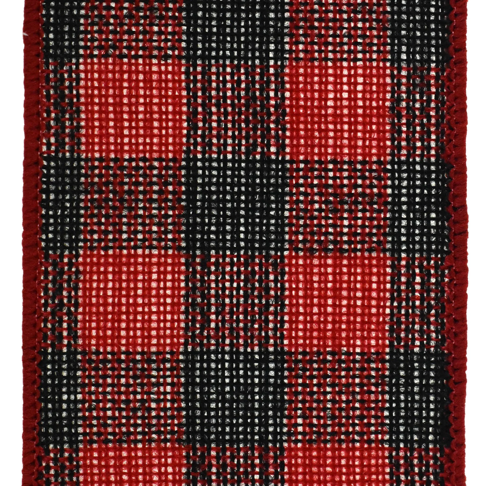 Christmas Buffalo Checkered Wired Ribbon, 10-Yard - Image 5