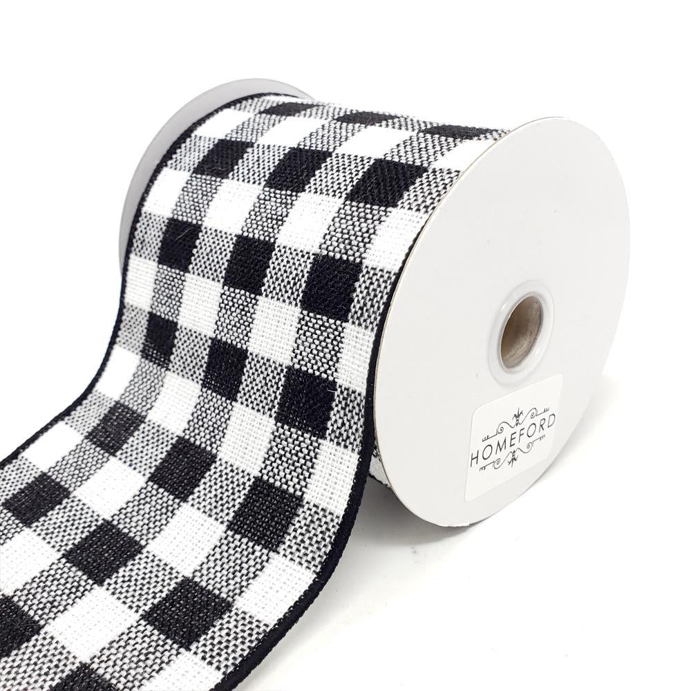 Christmas Buffalo Checkered Wired Ribbon, 10-Yard - Image 9