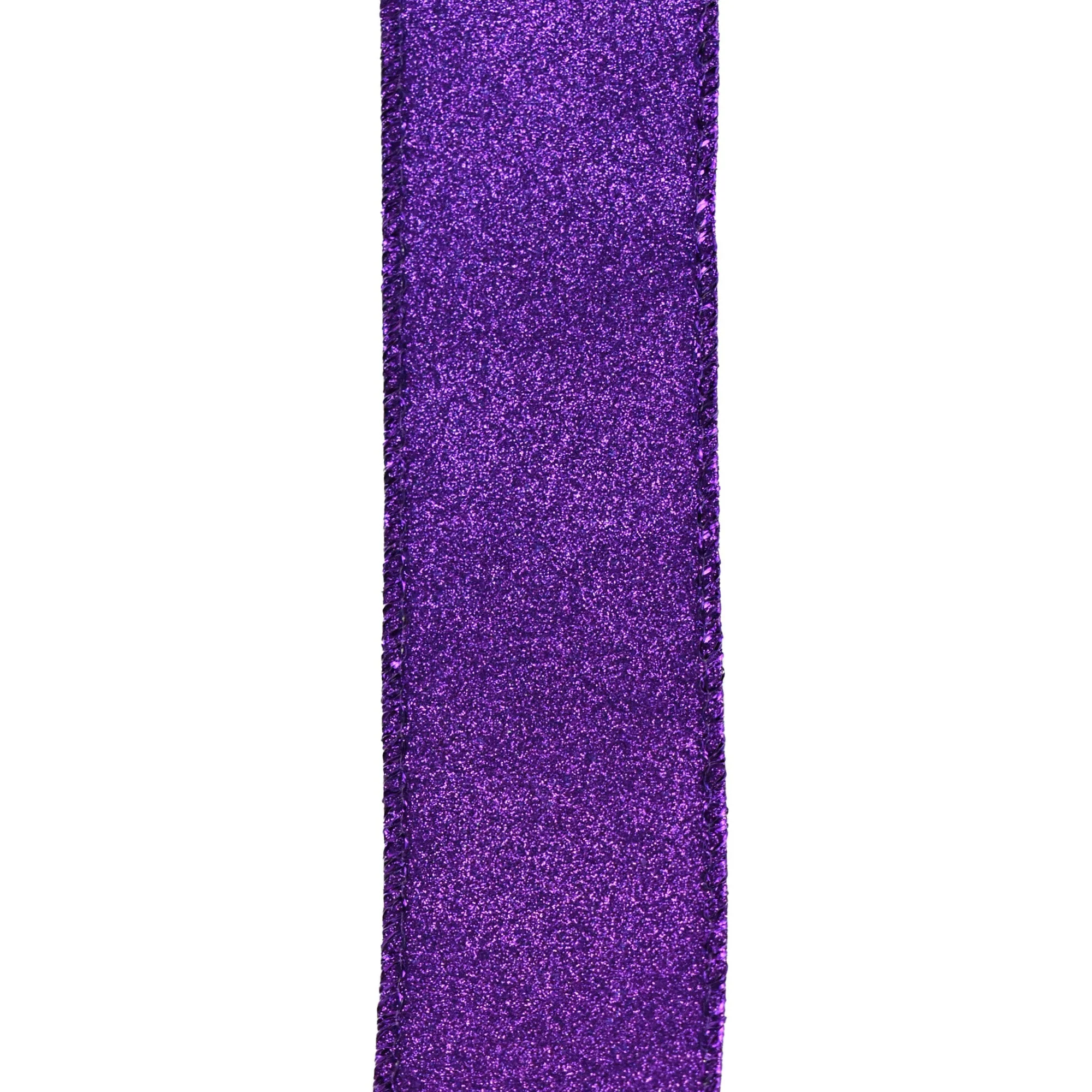 Christmas Flat Glitter Wired Edge Ribbon, 10-Yard - Image 17