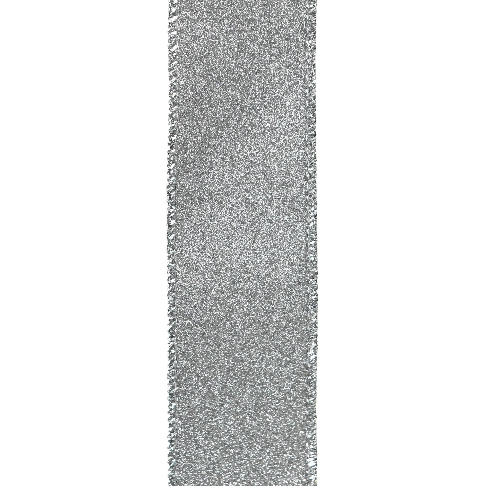 Christmas Flat Glitter Wired Edge Ribbon, 10-Yard - Image 8
