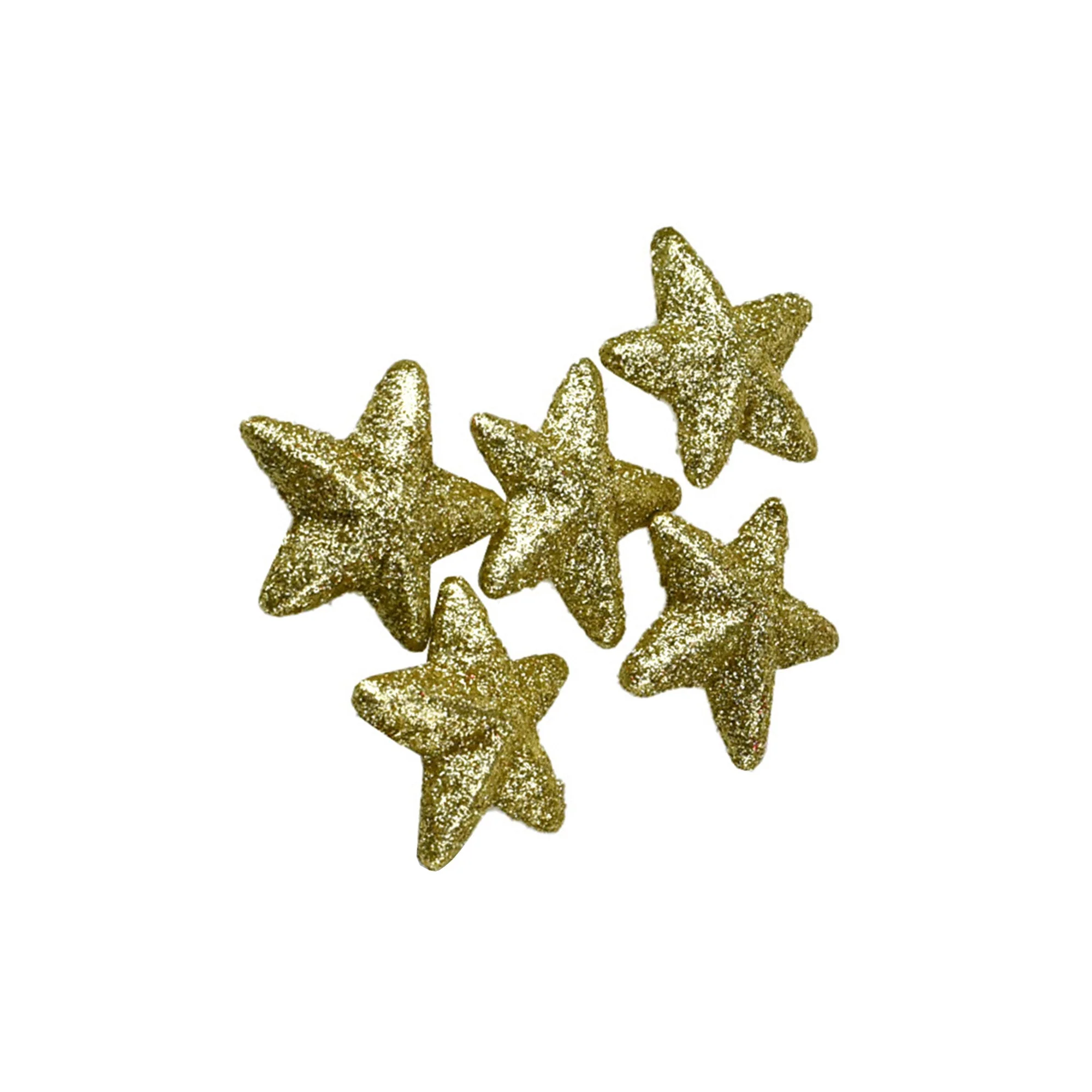 Christmas Glitter Polyfoam Scatter Shapes, 2-Inch, 20-Piece - Image 3
