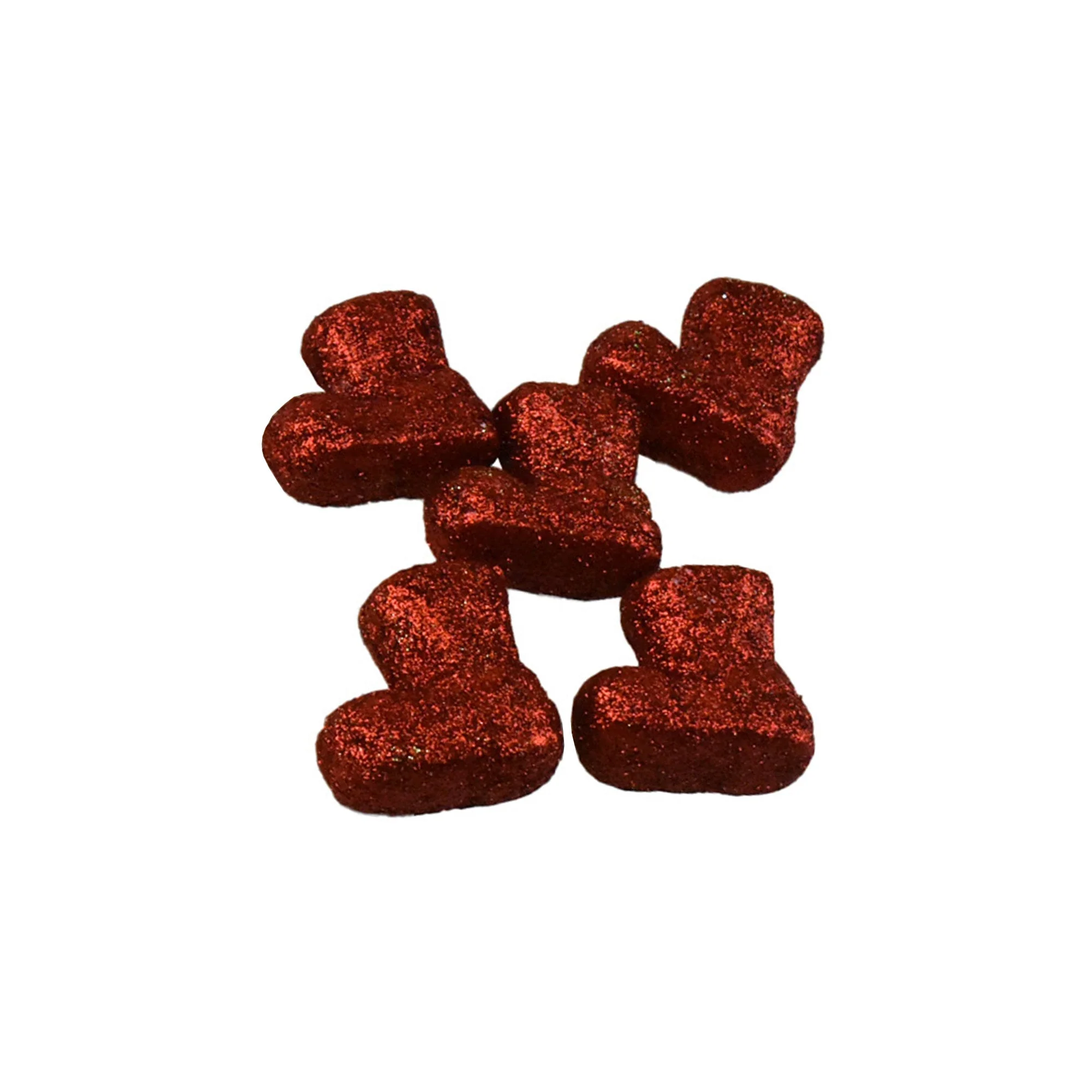 Christmas Glitter Polyfoam Scatter Shapes, 2-Inch, 20-Piece - Image 4