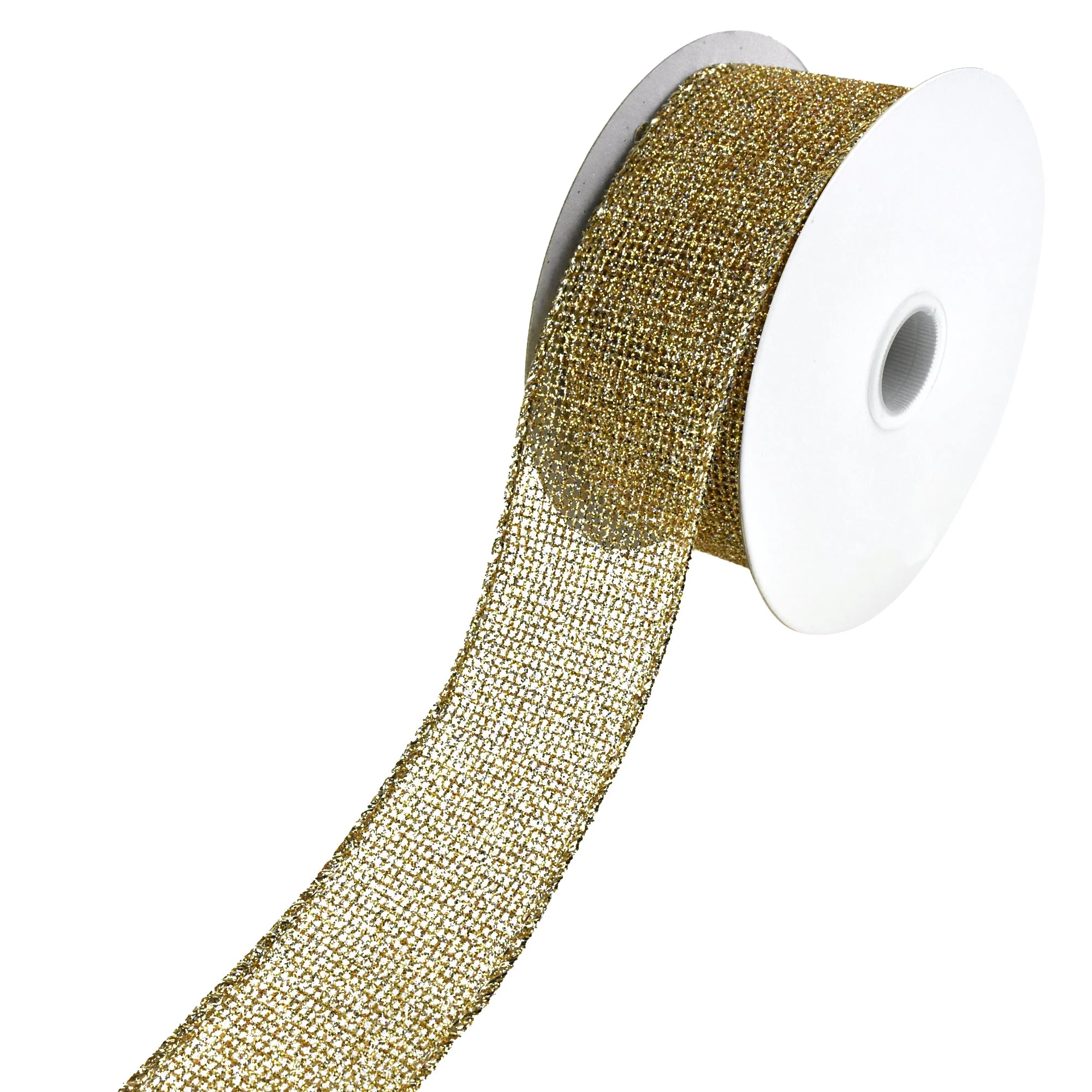 Christmas Glitzy Net Wired Ribbon, 1-1/2-Inch, 10-Yard - Image 6