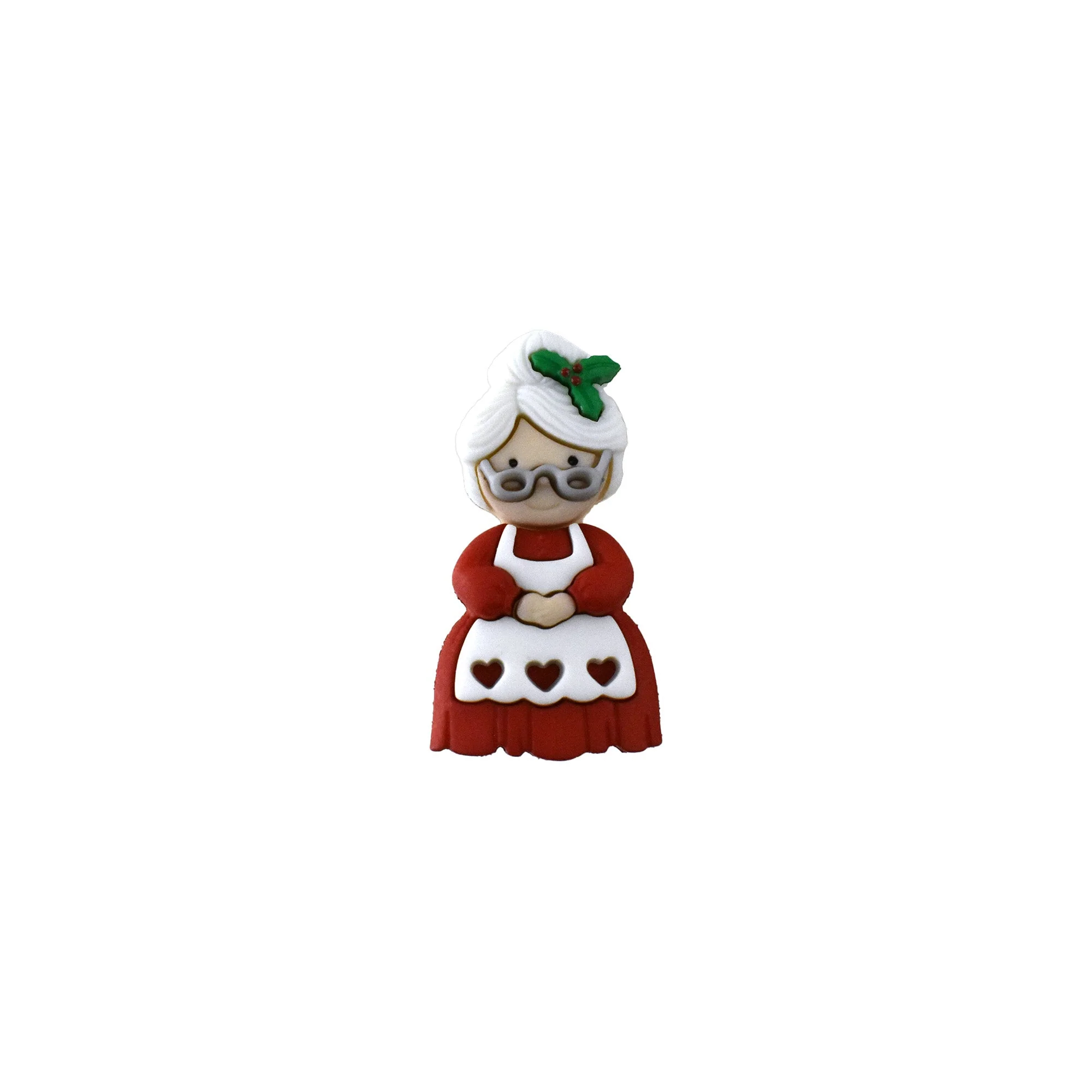 Christmas Mr & Mrs Claus Embellishments, 1-lnch, 3-Piece - Image 3