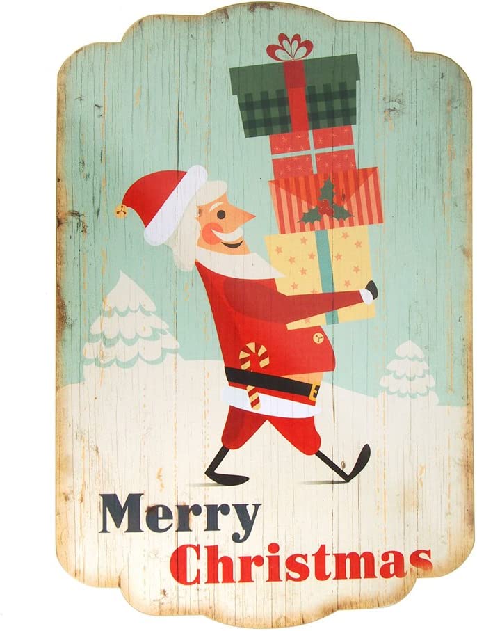 Christmas Printed Wooden Wall Plaques, 16-Inch x 24-Inch - Image 5