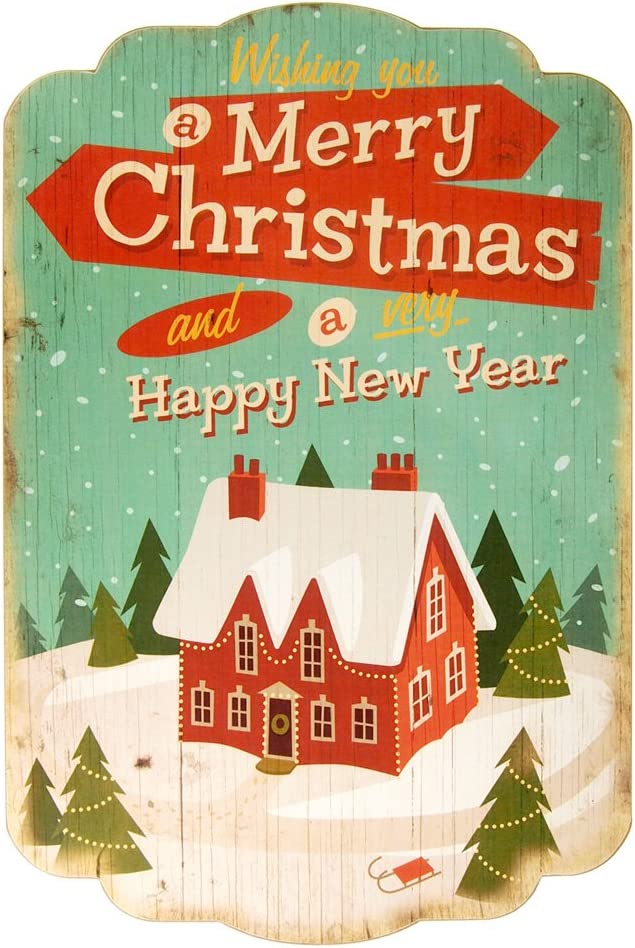 Christmas Printed Wooden Wall Plaques, 16-Inch x 24-Inch - Image 7