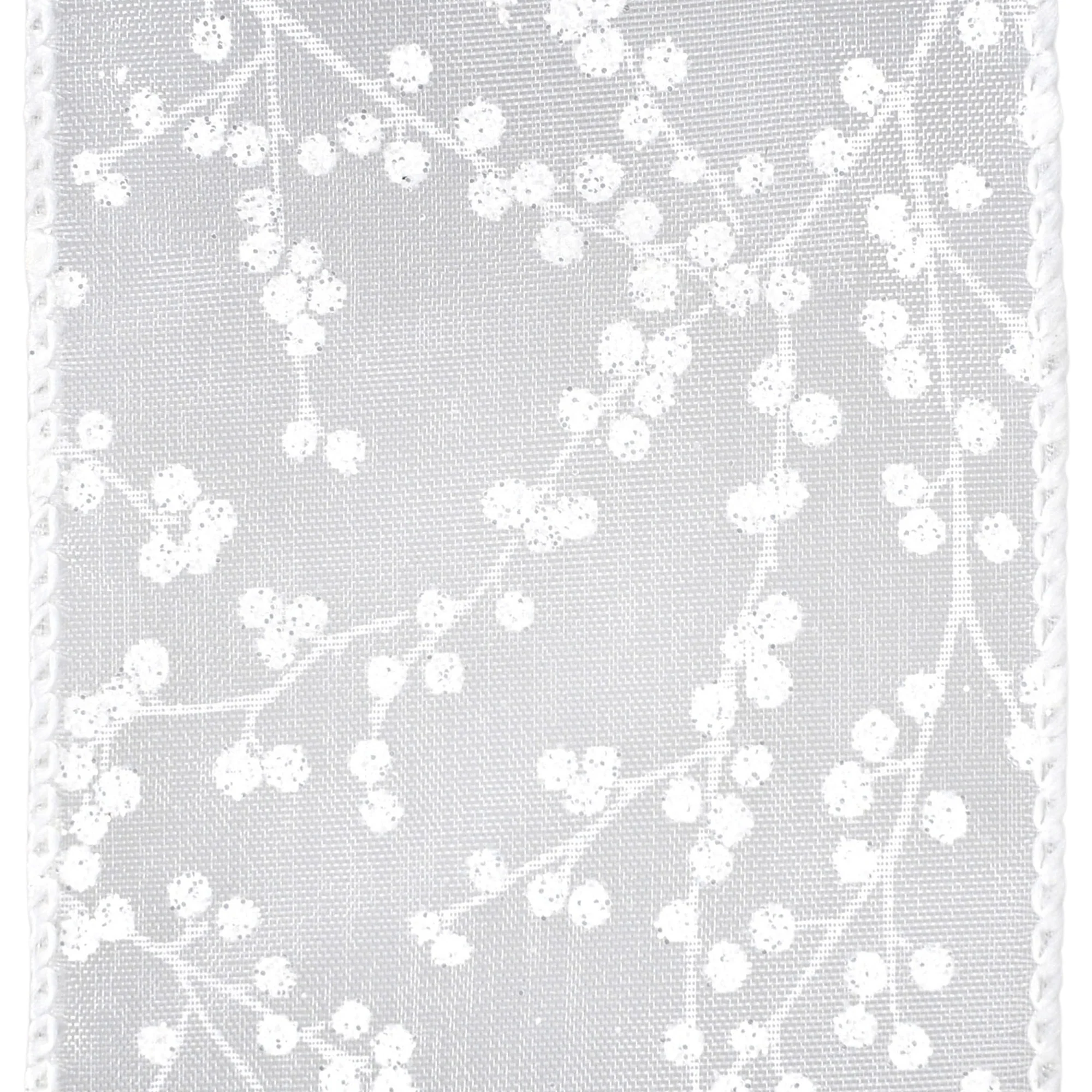 Christmas Sheer Organza Berry Branch Wired Ribbon, 2-1/2-inch, 10-yard - Image 3