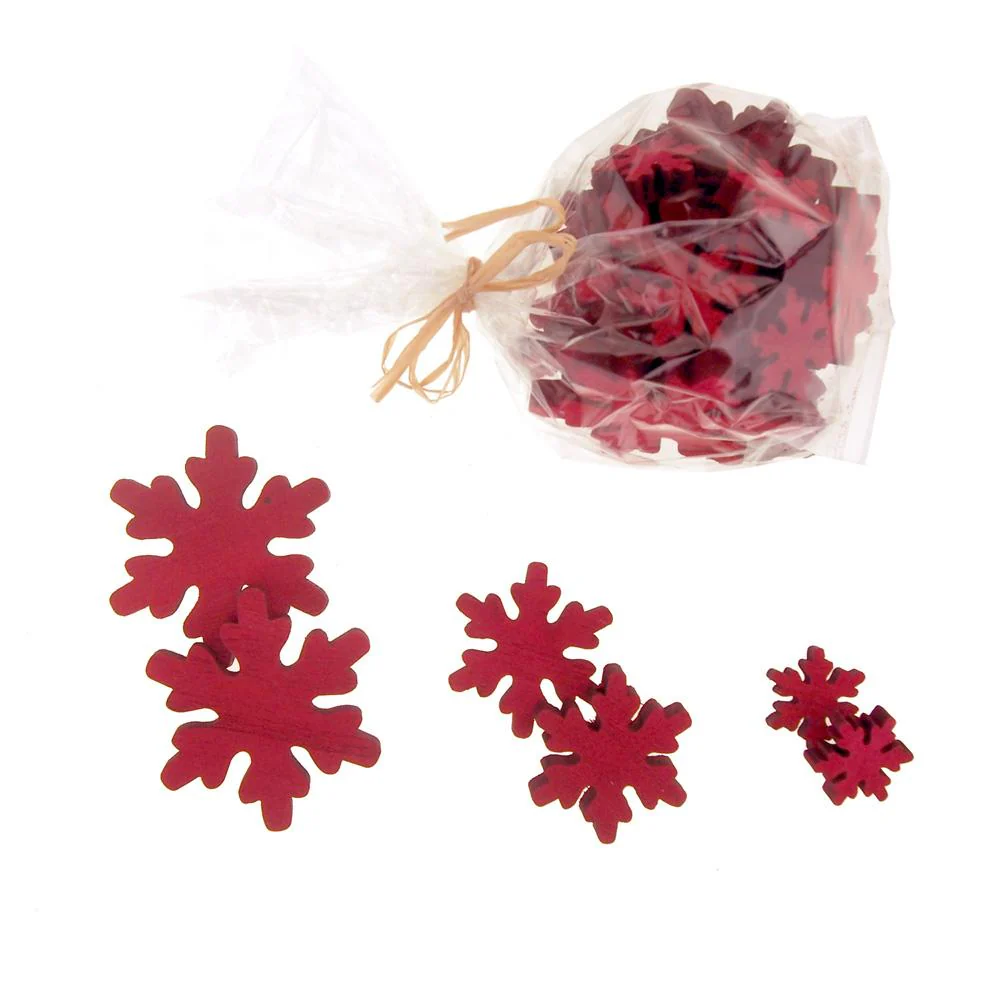 Christmas Snowflake Wooden Cutouts, 3 Sizes, 30 Piece - Image 4