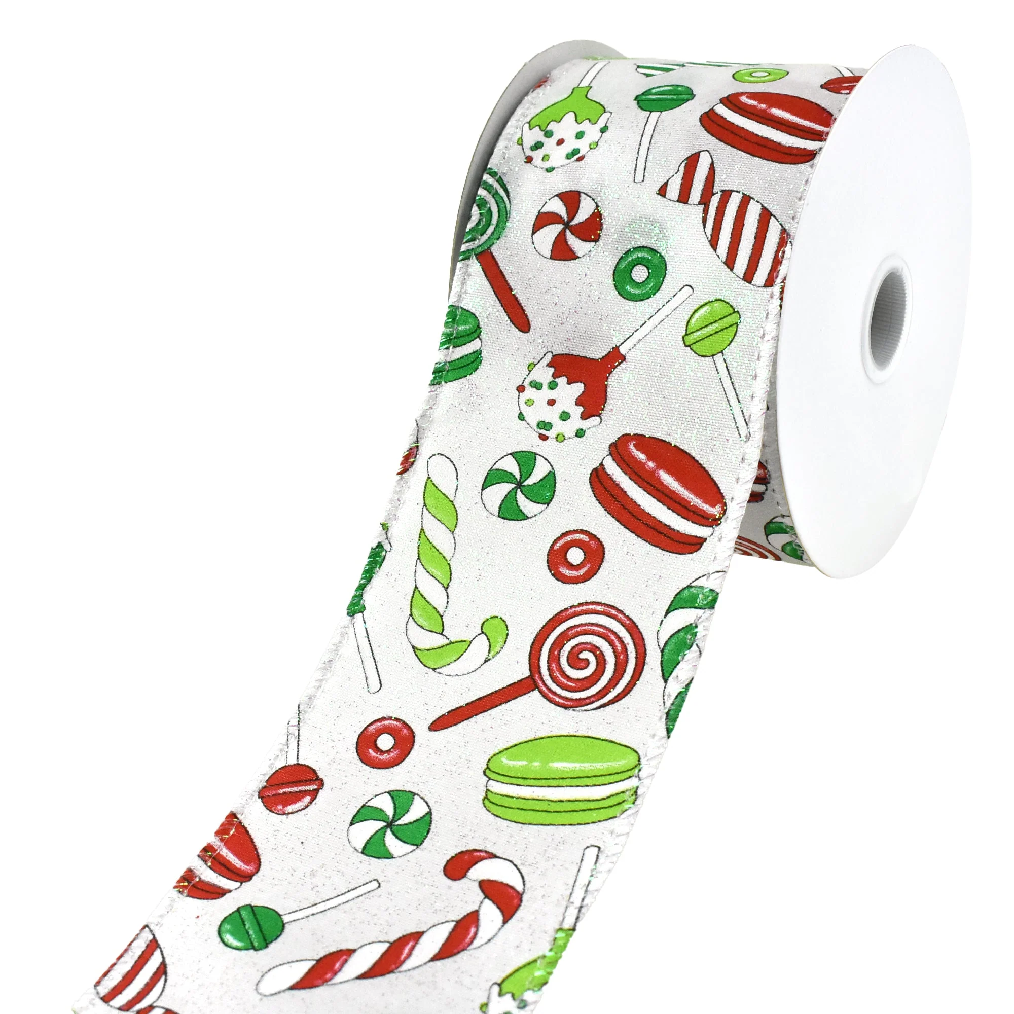 Christmas Sweet Treats Wired Ribbon, 2-1/2-Inch, 10-Yard - Image 2