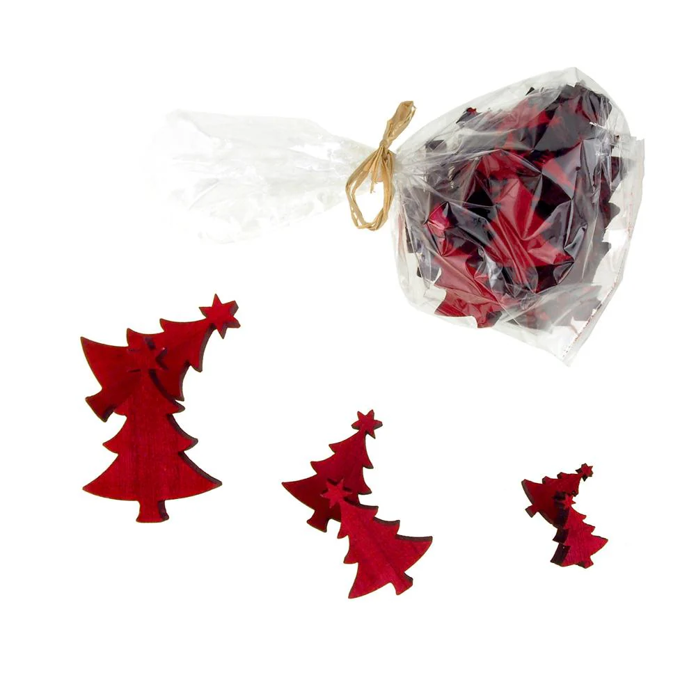 Christmas Tree Wooden Cutouts, 3 Sizes, 30 Piece - Image 4