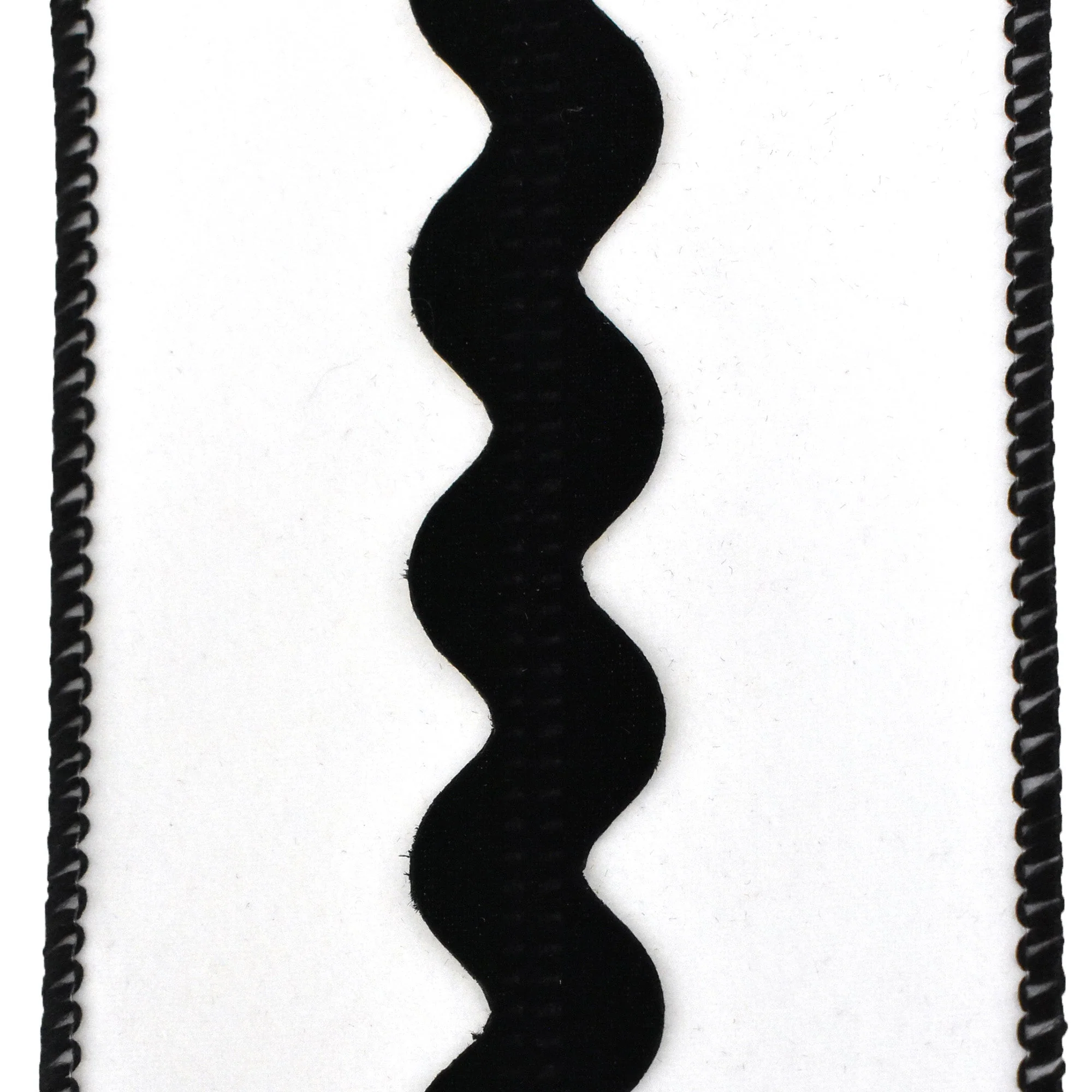 Christmas Velvet Rickrack Center Wired Ribbon, 2-1/2-Inch - Image 9