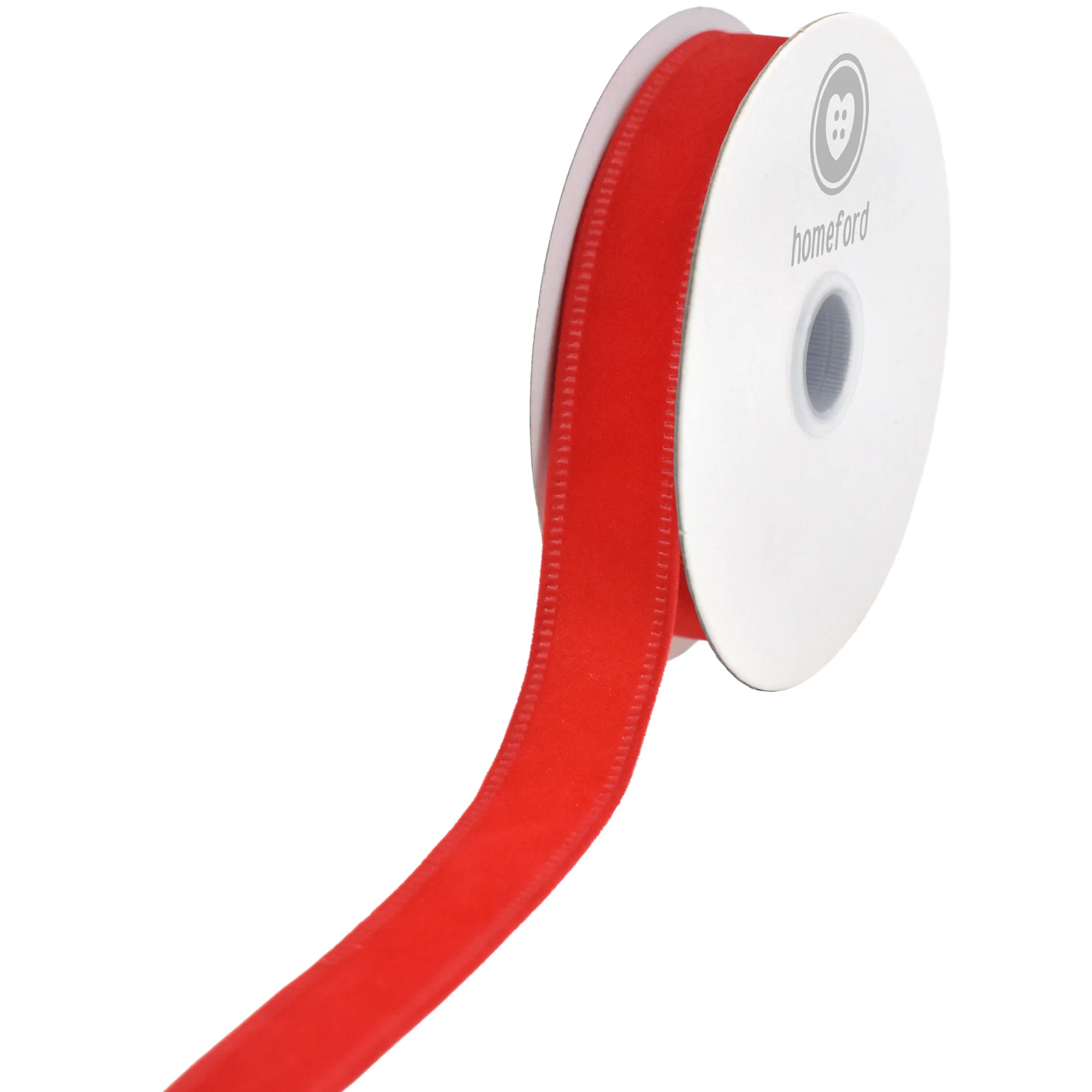 Christmas Velvet Wired Edge Ribbon, 10-yard - Image 12