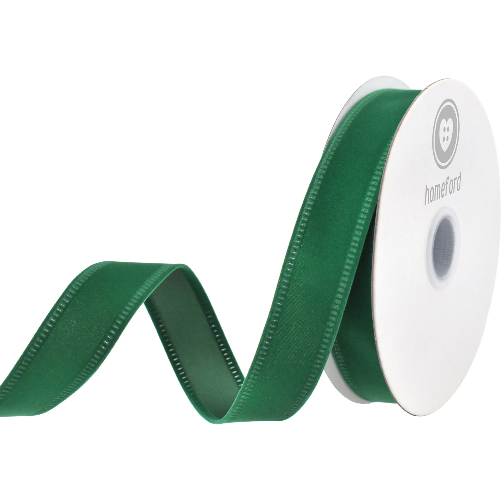 Christmas Velvet Wired Edge Ribbon, 10-yard - Image 16