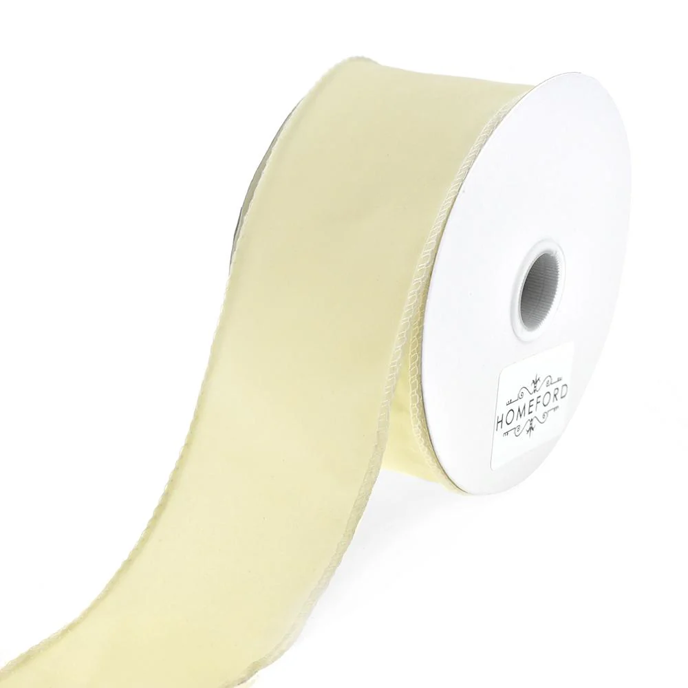 Christmas Velvet Wired Edge Ribbon, 2-1/2-Inch, 25-Yard - Image 3