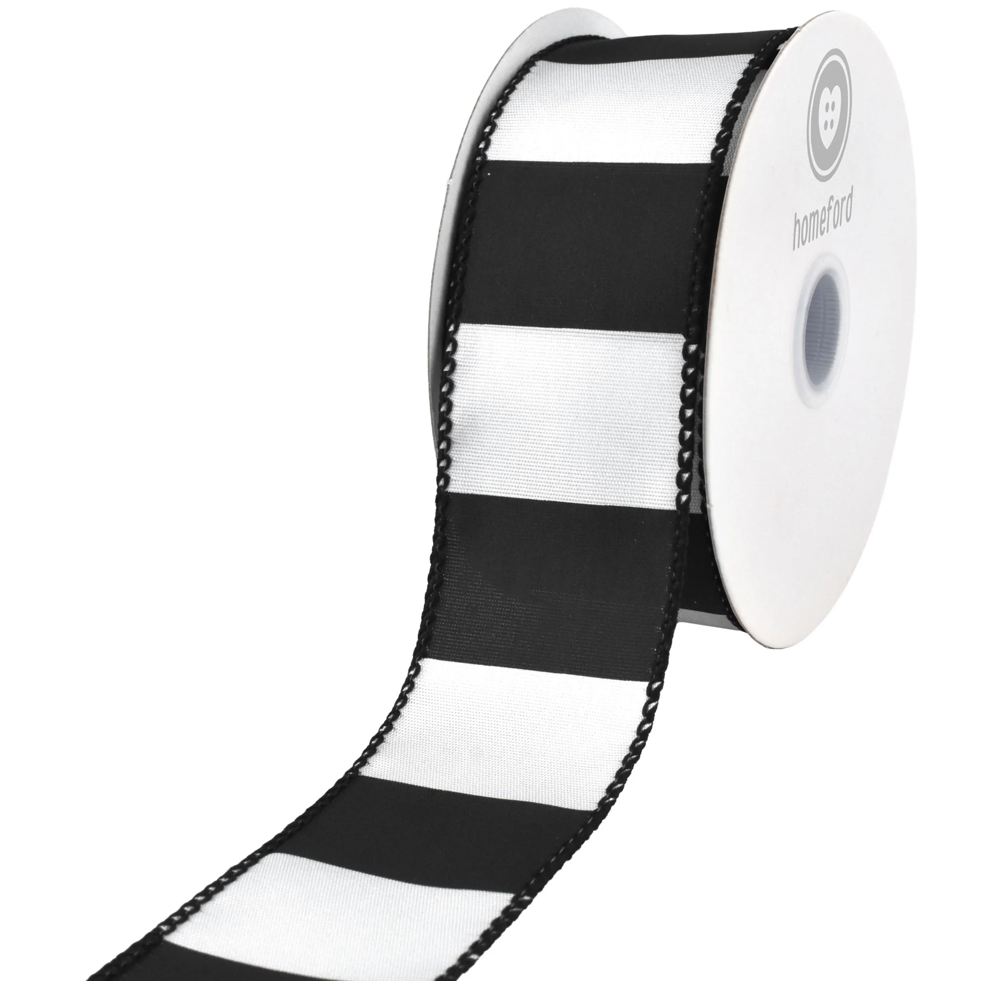 Classic Wide Horizontal Stripes Wired Ribbon, 10-yard - Image 2