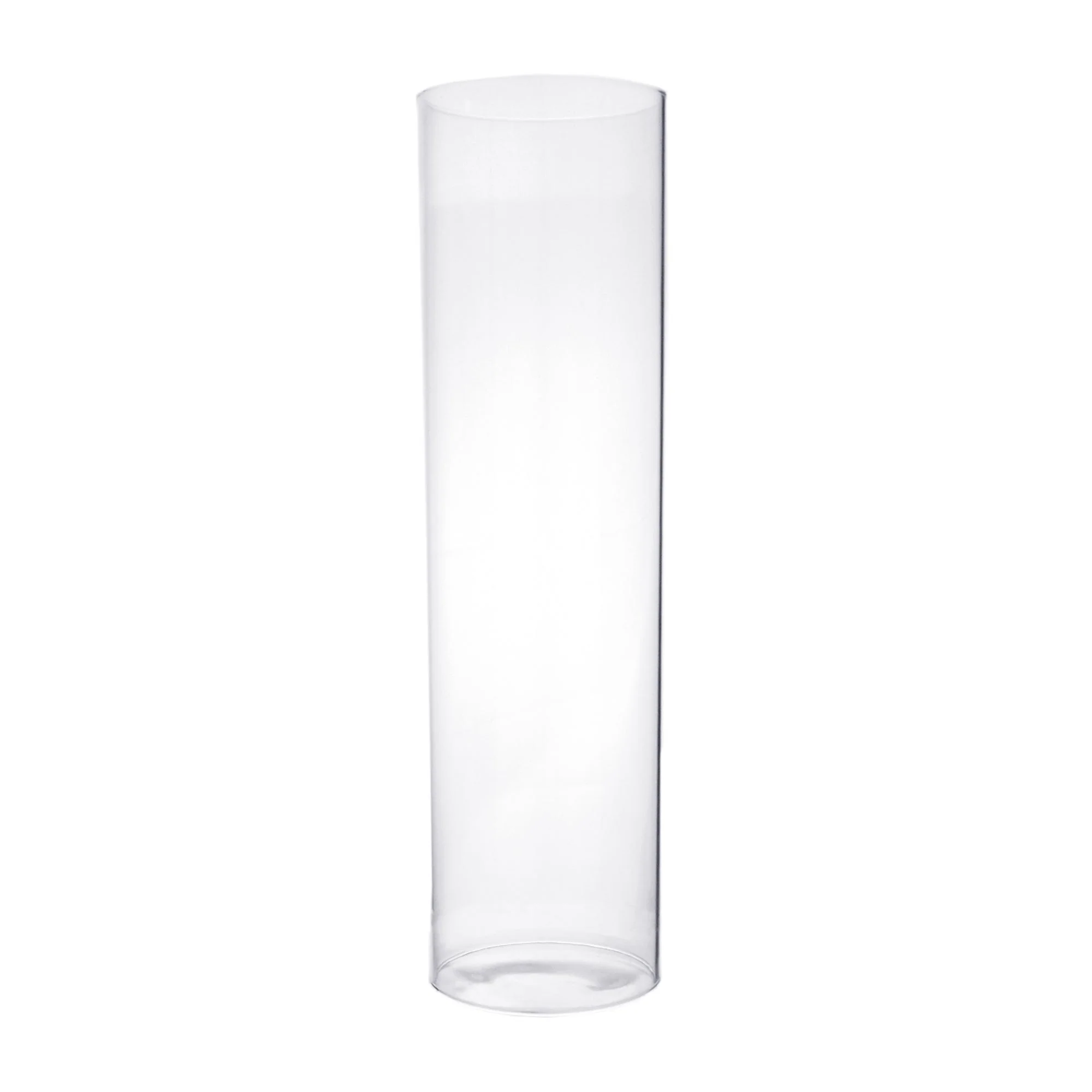 Clear Hurricane Candle Holder Glass Vase, 14-Inch x 3-Inch, 12-Count