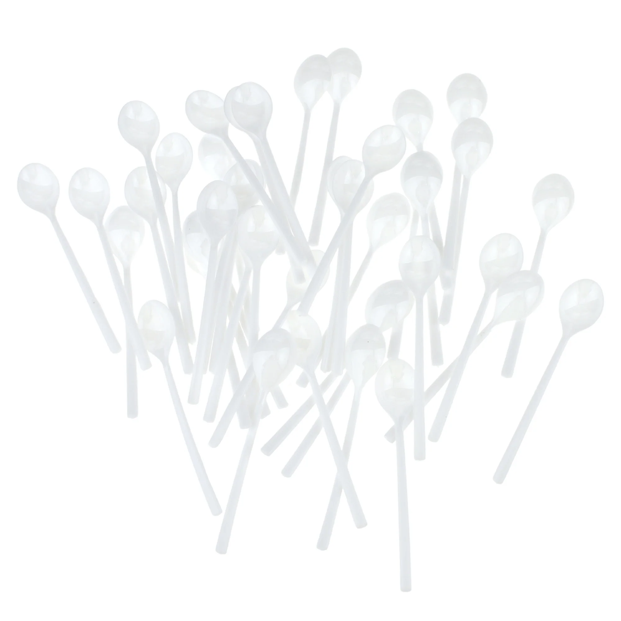 Plastic Mini Dessert Spoons, 4-Inch, 42-Count - Image 2