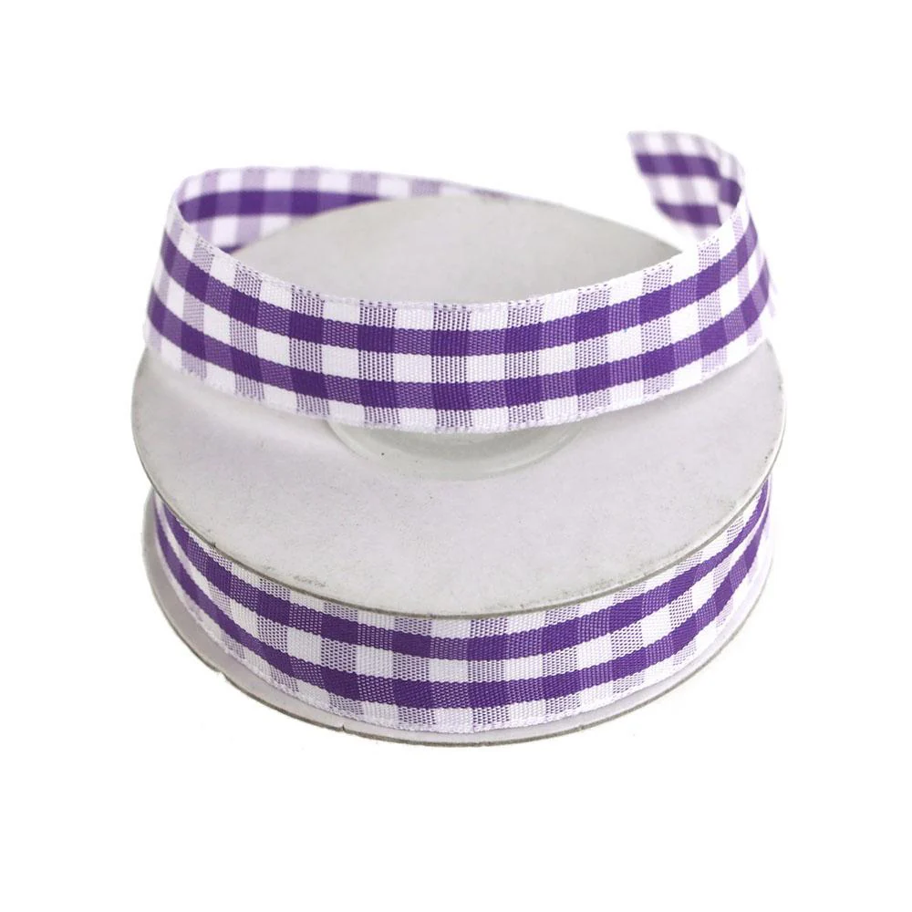Gingham Christmas Ribbon, 5/8-Inch, 15 Yards - Image 11