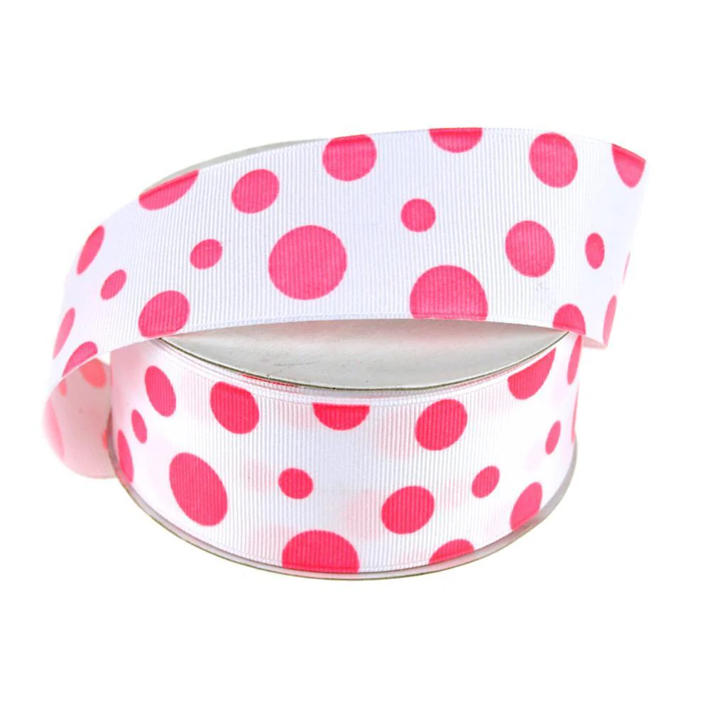 White Grosgrain Polka Dot Ribbon, 1-1/2-Inch, 25 Yards - Image 6