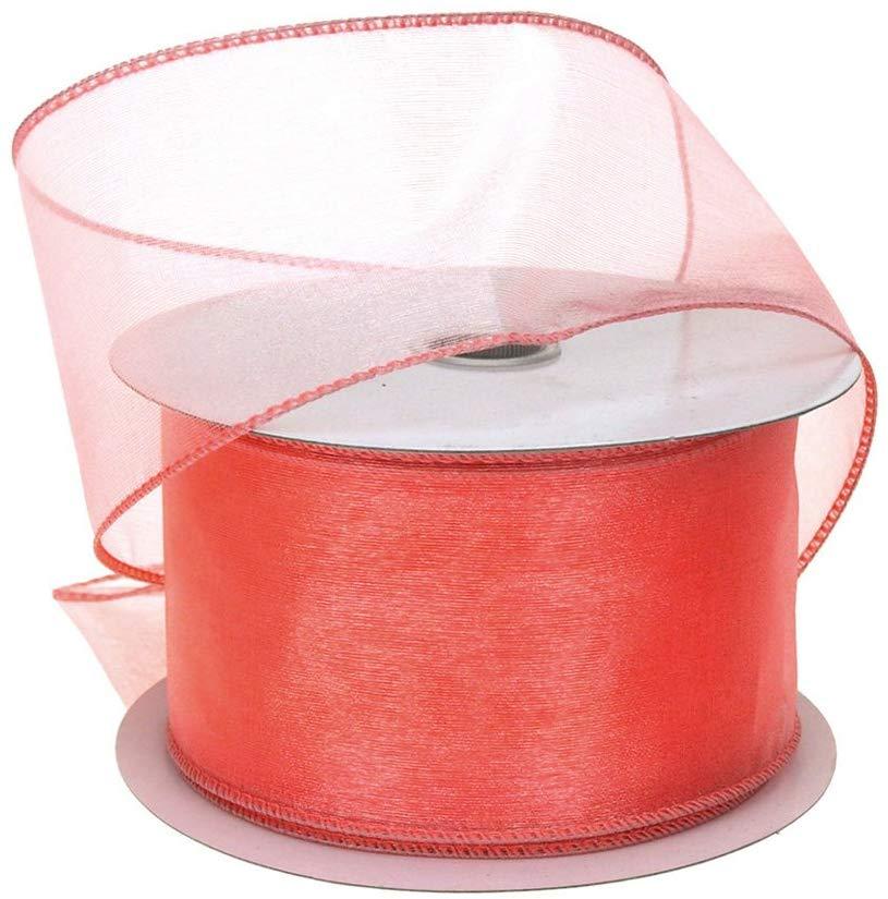 Sheer Chiffon Ribbon Wired Edge, 2-1/2-Inch, 25 Yards - Image 26