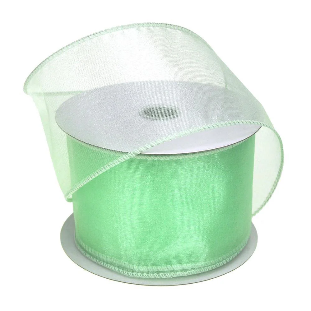 Sheer Chiffon Ribbon Wired Edge, 2-1/2-Inch, 25 Yards - Image 27