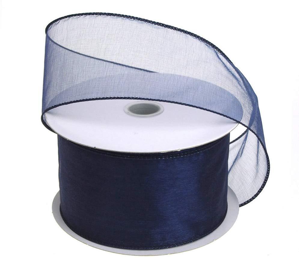 Sheer Chiffon Ribbon Wired Edge, 2-1/2-Inch, 25 Yards - Image 29