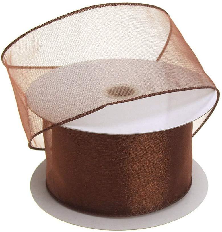 Sheer Chiffon Ribbon Wired Edge, 2-1/2-Inch, 25 Yards - Image 36